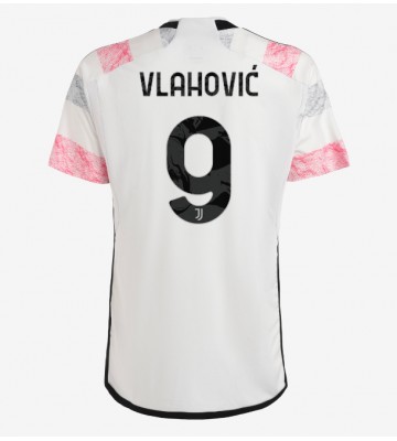 Maillot de foot Juventus Dusan Vlahovic #9 Extérieur 2023-24 Manches Courte